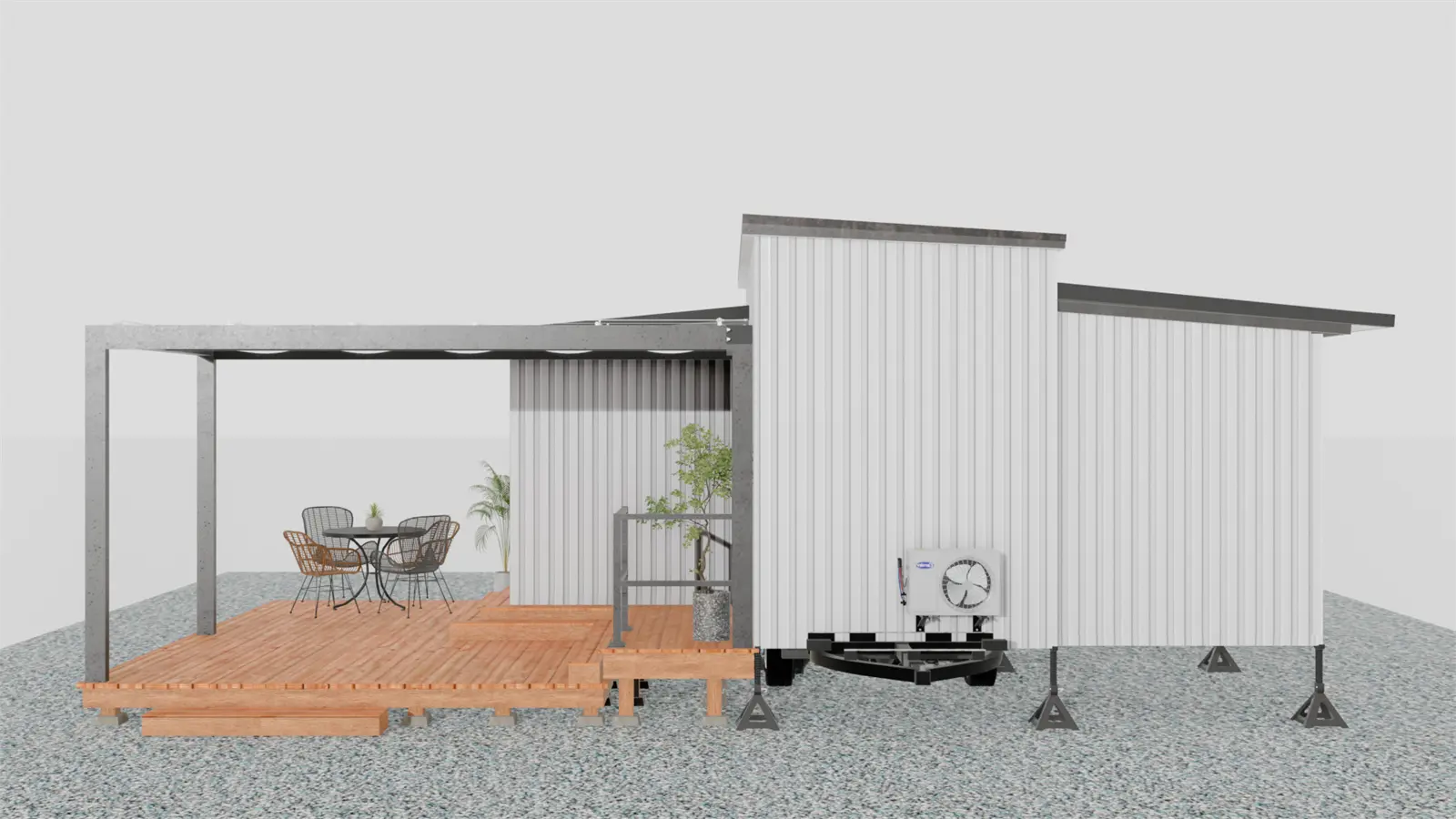 拡張型トレーラーハウス