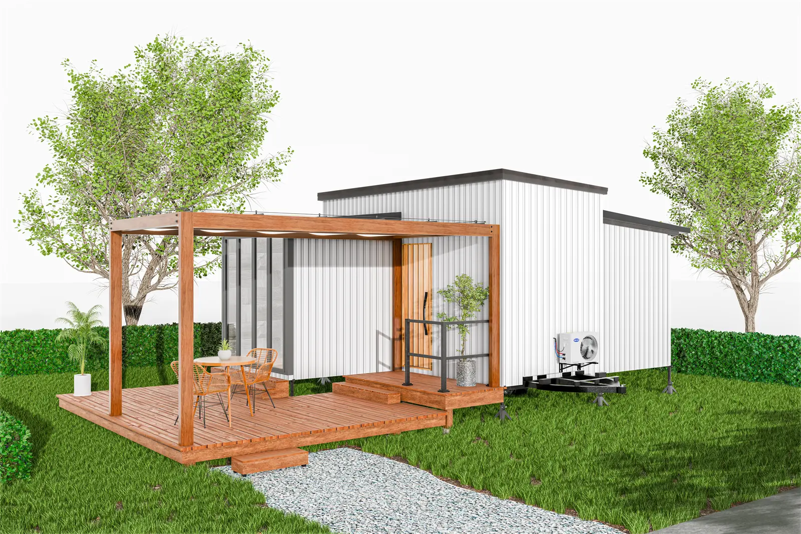 大型のトレーラーハウスを導入可能