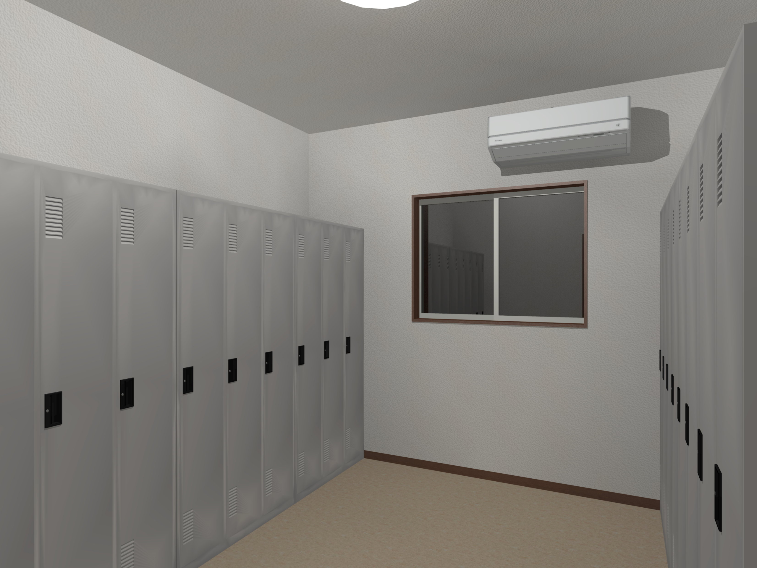 3.5ｍ×11ｍ_ロッカールーム棟トレーラーハウス